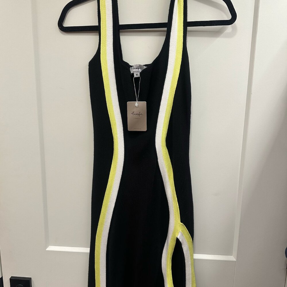 Hanifa Lorin Contour Knit Gown Size Medium Runway - Picture 4 of 4